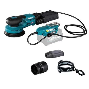 Makita Exzenterschleifer BO001CGZ XGT - Akku 125mm - Schleifmaschinen mit 40V Akkubetrieb, hervorragende Oberflächenqualität durch 5mm Schwingkreis und integrierte Staubabsaugung für sauberes Arbeiten.