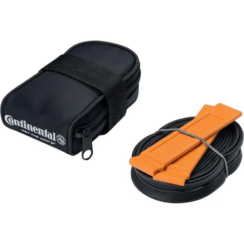 Continental Schlauchtasche Race mit Schlauch und Reifenheber 28 SV 42 mm - Praktische Schlauchtasche für Radfahrer, inklusive Schlauch und Reifenheber. Ideal für schnelle Reparaturen unterwegs und platzsparend im Gepäck.