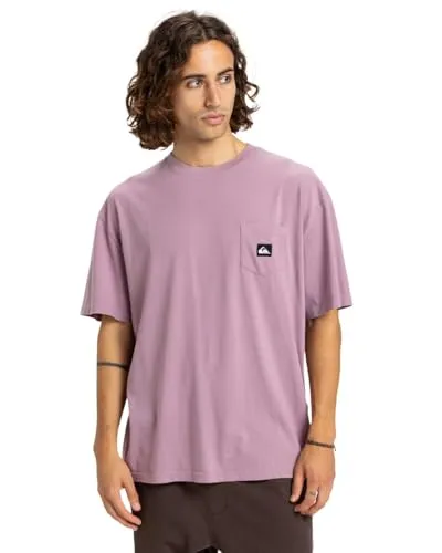 Quiksilver Salt Water Pocket SS Tee Herren-T-Shirt - T-Shirt aus organischer Baumwolle (180 g/m²) mit Rundhalsausschnitt und praktischer Brusttasche – ideal für umweltbewusste Fashion-Liebhaber.