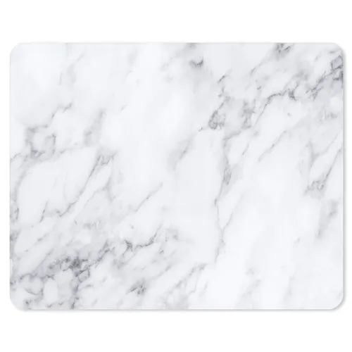 Mauspad Marmor-Optik weiß I 24 x 19 cm I dv_637