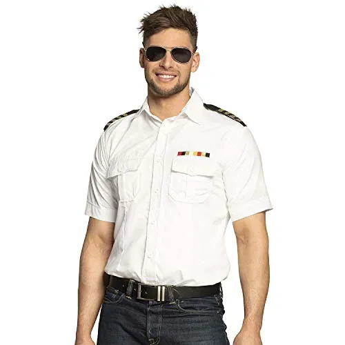Boland - Kostüm Kapitän, Hemd, Shirt für Herren, Seemann, Matrose, Verkleidung, Mottoparty, Karneval