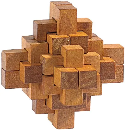 Playtastic Geduldspiel Holz Lösung: Geduldspiel Der verhexte Knoten (der Verhexte Knoten Lösung, Knobelspiel Holz, Spinner)