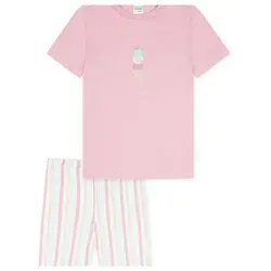 Schiesser Mädchen Schlafanzug Set Pyjama kurz - 100% Organic Bio Baumwolle - Schlafanzüge für Mädchen aus weicher, nachhaltiger Bio-Baumwolle im Boxy Style, ideal für einen gemütlichen Schlaf.