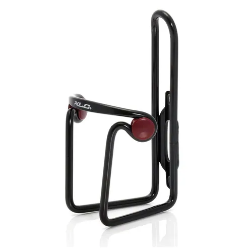 XLC BC-A02 Trinkflaschenhalter Alu, Polster rund, schwarz/matt