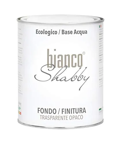 bianco Shabby Hintergrund/Finish transparent matt für Chalk Paint (1 Litre)