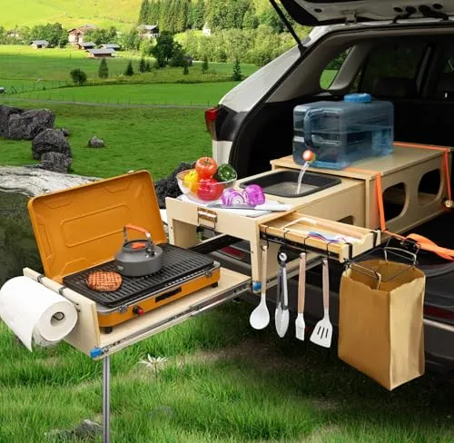JAGAHAHA Overland Campingbox – Vielseitige SUV Camp Küche mit Schnellaufbau