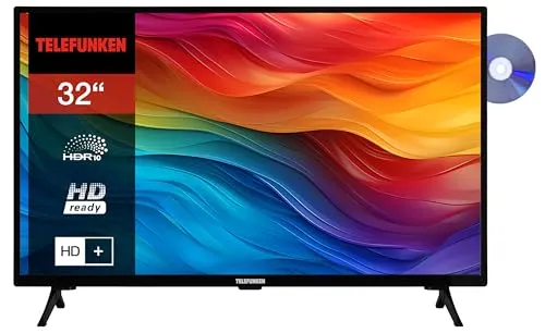 Telefunken XH32SO550SD - 32 Zoll Smart TV, HD-Ready mit HDR, inkl. 6 Monate HD+ und praktischer Sprachsteuerung