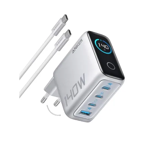 Anker Zolo 140W Wandladegerät: Schnellladen mit Digitalanzeige