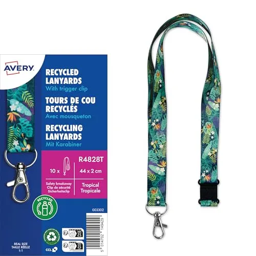 Zweckform Schlüsselband R4828T Tropical in grün von Avery Zweckform