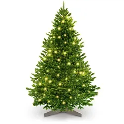 Produktbild ArtiTree Künstlicher Weihnachtsbaum Premium Tanne 150 cm mit Lichterkette