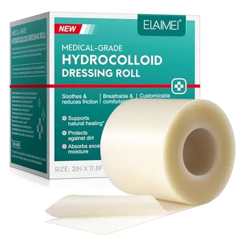 P-Beauty Hydrocolloid Wundenpflaster & Wundverband Zuschneidbar - Selbstklebend, Wasserfest & Hautfreundlich - Pflaster für Schnittwunden, Schürfwunden & Brandwunden (1 Rolle 3,6 m x 5 cm)