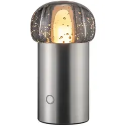 Blomus Mobile Tischleuchte IRIS - Elegante Akku-Tischlampe mit Touch-Funktion - Tischlampen für Innen- und Außenbereich: Spritzwassergeschützt, dimmbar und mit 3 Lichtfarben, ideal für Gartenpartys oder gemütliche Abende.