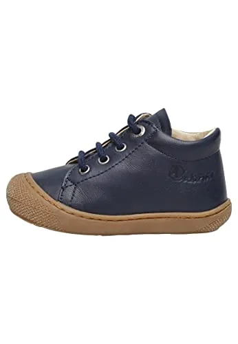 Naturino Cocoon Lauflernschuhe aus Nappaleder - Blau 21 - Lauflernschuhe für Jungen, aus hochwertigem Nappaleder mit schnürbarem Design für optimalen Halt und Komfort beim Laufen lernen.