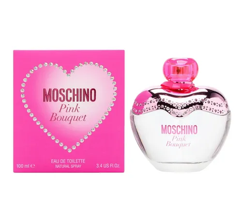 Moschino Pink Bouquet Eau de Toilette 100 ML - Blumig-fruchtiger Duft in edlem Spray, ideal für den täglichen Gebrauch. Langanhaltend und perfekt für besondere Anlässe.