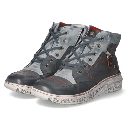 Produktbild KRISBUT 3298-4 PO Schnürstiefel Glattleder Damen in Blau