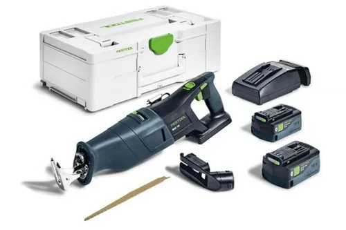 FESTOOL Akku-Säbelsäge RSC 18 5,0 EB-Plus - 576948 - Sägen - Leistungsstarke Akku-Säbelsäge mit 5,0 Ah Akku für maximale Mobilität und Effizienz bei jedem Schnitt.