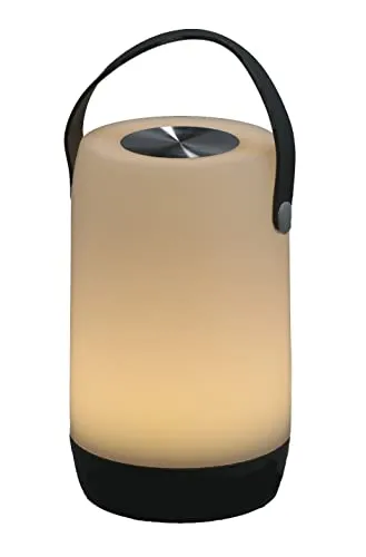 Spetebo LED Tischlampe für Außen mit Touch Funktion - 19 x 11,5 cm - Gartenleuchte Akku betrieben per USB wideraufladbar - Camping Garten Balkon Tisch Nacht Licht Außen Leuchte