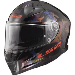 LS2 FF811 Vector II Kamo Helm - Schwarz-Rot-Blau, Größe 3XL für Männer - Motorradhelm mit herausnehmbarem, waschbarem Innenpolster und perfekter Passform durch 3D Schaumstoffpolster. Visier ist UV-resistent, kratzfest und Pinlock vorbereitet.