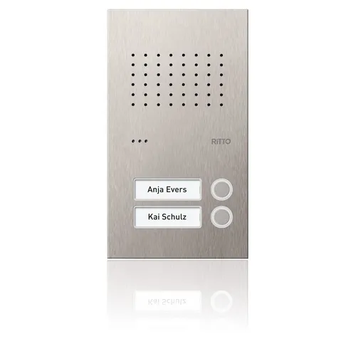 Ritto Acero pur Türstation Audio 2 Wohneinheiten von Ritto