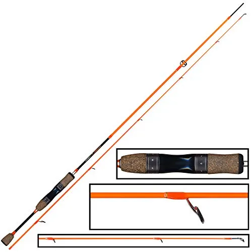 FTM Area Wave 2,01m - 0-3,8g Spoonrute - Süßwasser Angelrute für Forellen, Spitzenaktion und leichtes Gewicht von nur 94g, ideal für präzises Spinnangeln.