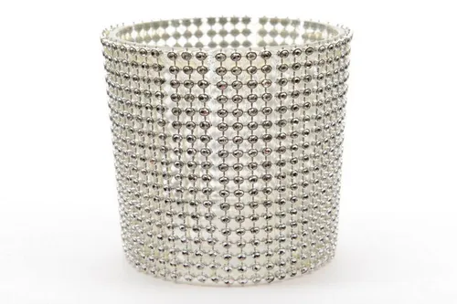 Kaemingk Windlicht Windlicht Teelichthalter Kerzenhalter Glas Diamanten Ø 7cm