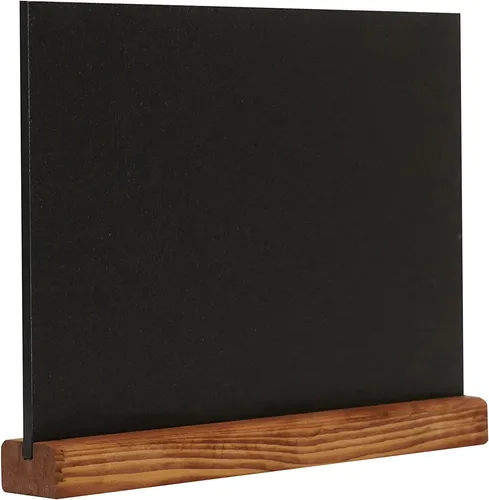 EUROPEL Kreidetafel Tischaufsteller DIN A4 quer natur