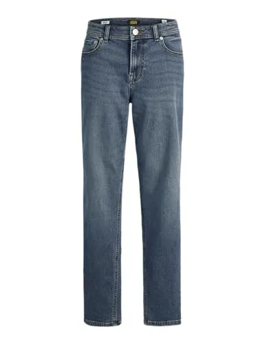 JACK & JONES Jungen Jeanshose JJICLARK JJORIG Stretch SQ 223 NOOS - Jungen-Jeanshose mit Stretch für optimale Bewegungsfreiheit, klassischer Regular Fit und praktische Reißverschluss-Gesäßtaschen.