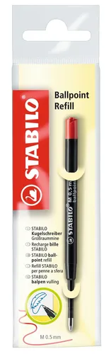 STABILO Kugelschreibermine Ballpoint Refill 0.5 mm Rot 2/040-02