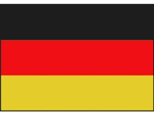 Nautische Deutschland Flagge Fahne BRD 40 x 60 cm in schwarz von Talamex