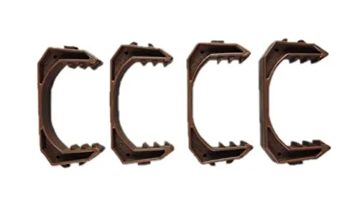 Unbekannt 4 Stück Fensterklammern 7,5cm Polypropylen