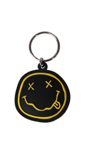Nirvana Smiley Schlüsselanhänger Gummianhänger Keychain