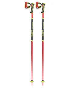 LEKI WCR SL 3D Skistock 120 cm - Bright Red-Black-Neonyellow - Skistöcke für Skifahrer und Trekking-Enthusiasten, mit innovativem Trigger 3D-System für optimale Kontrolle und Sicherheit. Hochfestes Aluminium und Airfoil Tropfenform für verbesserte Aerodynamik.