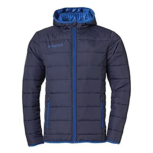 Uhlsport ESSENTIAL ULTRA LITE DOWN JACKET 140 marine/azurblau - Sportjacken für Kinder: Sehr leichte Daunenjacke mit Kapuze, ideal für aktive Kinder, bietet optimalen Tragekomfort und ist perfekt für kalte Tage.
