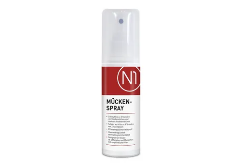 N1 Healthcare Insektenspray N1 Mückenspray, 100ml, 100 ml, Schon für Kinder ab 6 Monaten und bei empfindlicher Haut geeignet