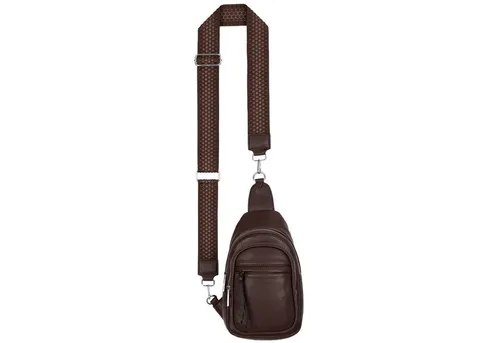 EAAKIE Umhängetasche Brusttasche Umhängetasche Cross Body Bag Kunstleder Italy-Design, als Schultertasche, CrossOver, Umhängetasche tragbar