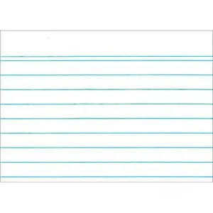 Herlitz 1150705 Karteikarten A7,liniert, 100 Stück, weiß