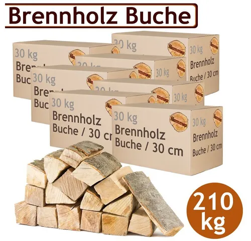 Flameup Kaminholz Brennholz Kaminholz Holz 5-500 kg Ofen Kamin Kaminofen Buche 30 cm, 210 kg