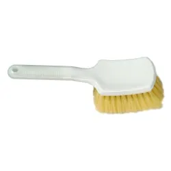 haug bürsten KG Haug Felgen- und Reifenbürste, hartes Mypren-Fibre mit kurzem Griff, weiß 88252