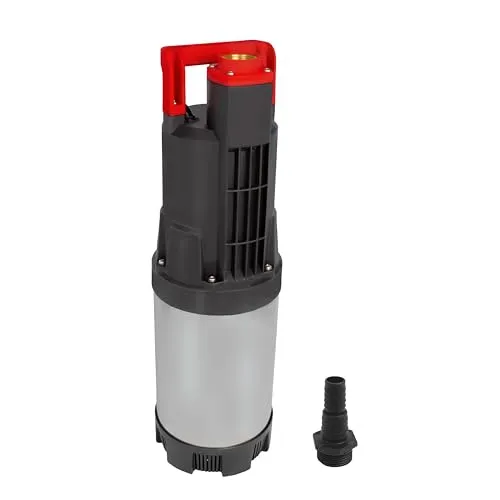 Grafner Automatik Drucktauchpumpe 1100 Watt - Wasserpumpen mit 6500 l/h Fördermenge, ideal für Gartenbewässerung und Notfälle, ausgestattet mit Automatikschalter und robustem Edelstahlgehäuse.