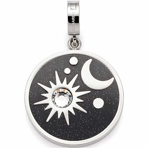Leonardo Jewels Clip&Mix Stellaris Anhänger - Edelstahl-Anhänger mit Sonne, Mond und Sternen, individuell gravierbar und allergikerfreundlich. Perfekt als Geschenk für Frauen und Mädchen.