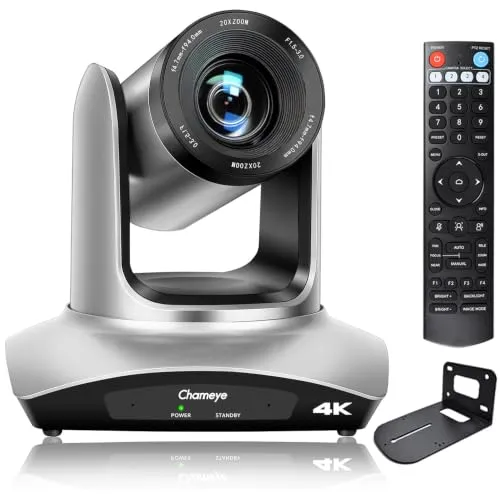 Chameye 4K PTZ Kamera 20x Optischer Zoom mit HDMI, USB3.0, LAN(PoE), C420 | für Videokonferenz, Live-Gottesdienst, Live-Events, Shows. Konzert, YouTube OBS vMix Live Streaming