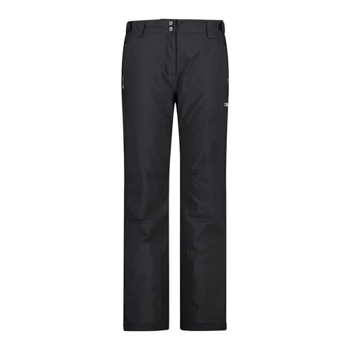 CMP Damen Ski- und Snowboardhose Schwarz, Größe 42 - Damen Ski- und Snowboardhose von CMP mit ClimaProtect-Technologie - wasserdicht, atmungsaktiv und warm, ideal für kalte Outdoor-Aktivitäten.