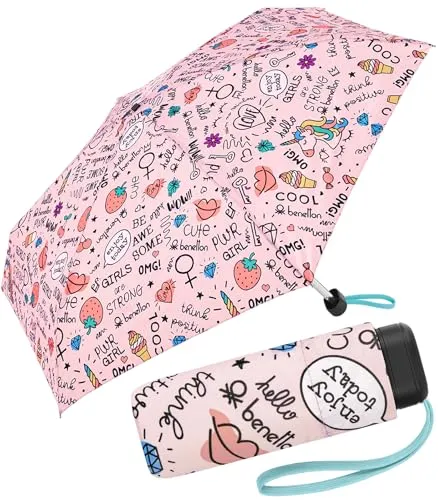 Benetton Taschenschirm Ulra Mini Flat Good Vibes