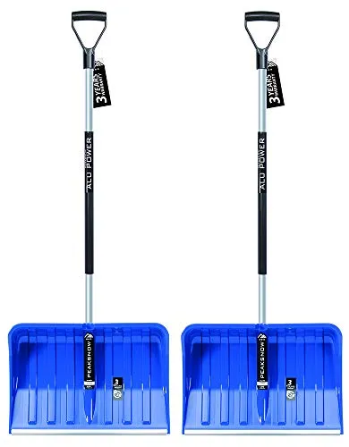 2X Schneeschaufel mit ergonomischem Griff