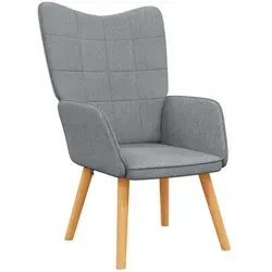 Maison Exclusive Relaxsessel Hellgrau Stoff