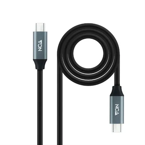 USB-C-Kabel NANOCABLE 10.01.4301-L150 Schwarz 1,5 m 4K Ultra HD [1 Stück]