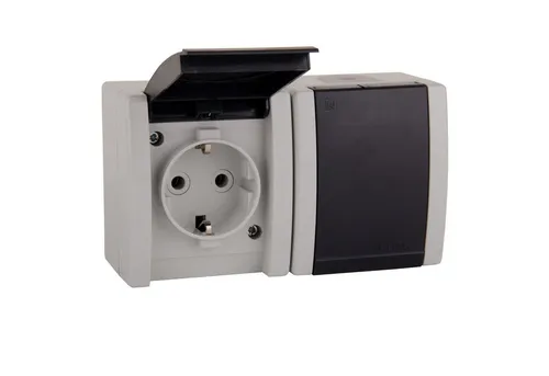 Aling Conel Aufputz-Steckdose ALING-CONEL Power Line Aufputz-Steckdosen, IP 44