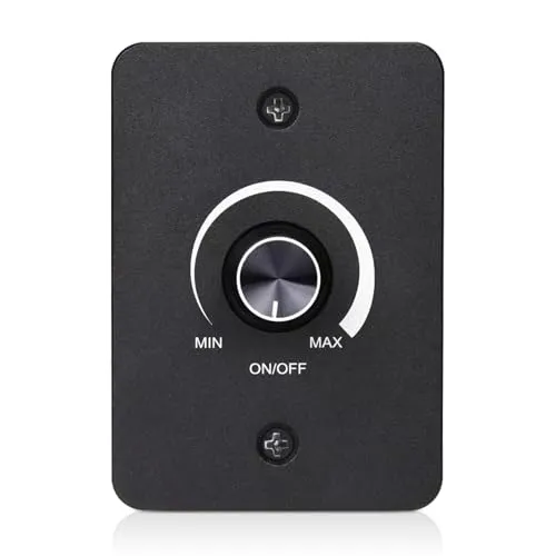 WIYETY 12V LED Dimmer Dimmschalter: Drehdimmer Helligkeitsregler Panel, Stufenloses Dimmen Normaler Lichtschalter, LED Dimmer DC für Wohnmobil Boot LKW Wohnwagen Anhänger Leuchte
