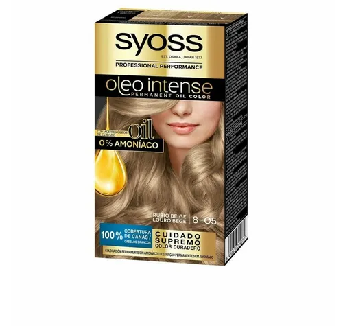 Syoss Mascara Oleo Intense Permanent Hair Color 8-05 Beige Blonde