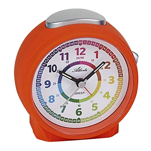 Atlanta Kinderwecker Mädchen ohne Ticken Analog Orange - 1999-12